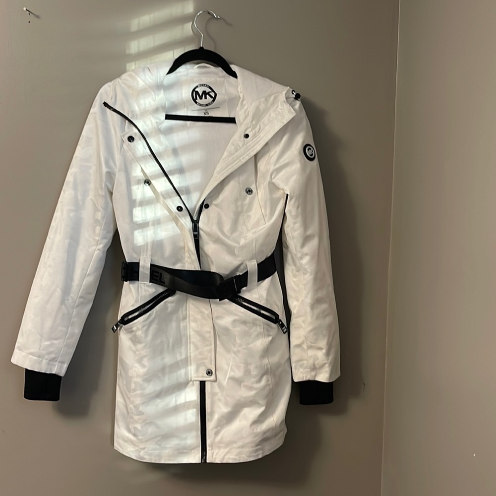 Michael Kors fleece rain jacket size xs worn once